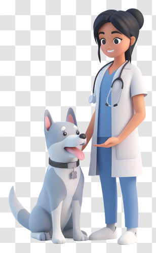 Veterinarian - Veterinarian With Dog Transparent PNG