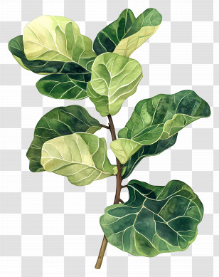 Fiddle Leaf Fig - Fiddle Leaf Fig Plant Transparent PNG