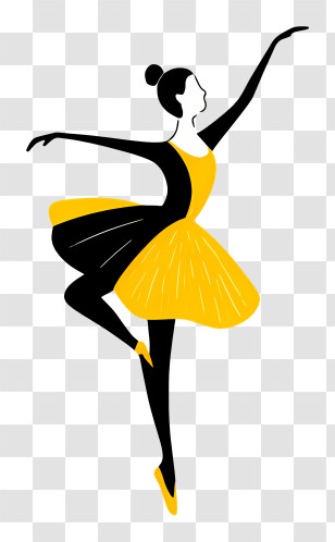 Ballerina Doing Ballet Dance - Graceful Ballet Dancer Transparent PNG