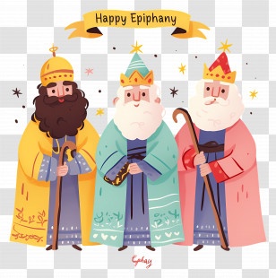 Happy Epiphany - Three Wise Men For Epiphany Transparent PNG