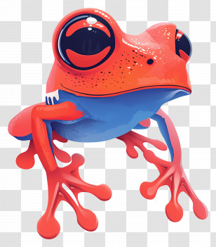 Poison Dart Frog - Colorful Frog In Nature Transparent PNG