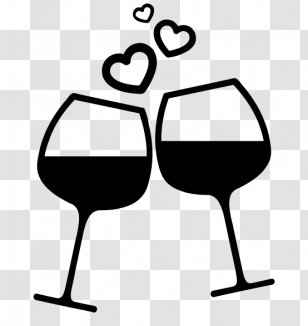 Share Icon Clip Art - Black And White - Cheers Transparent PNG