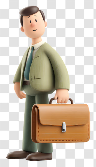 Businessman With Briefcase - Businessman With Briefcase Transparent PNG
