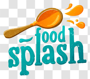 Food Splash Logo - Food Splash Spoon Logo Transparent PNG
