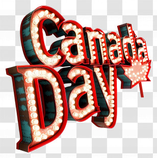 Canada Day - Canada Day Celebration Sign Transparent PNG