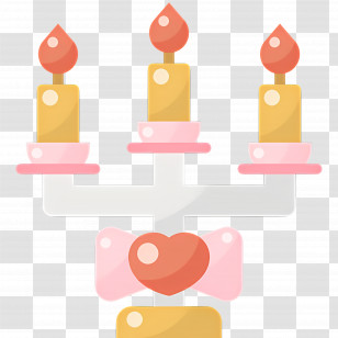 Candle Lighting - Candelabra With Candles Transparent PNG