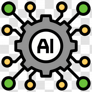 Artificial Intelligence - AI Network Illustration Transparent PNG