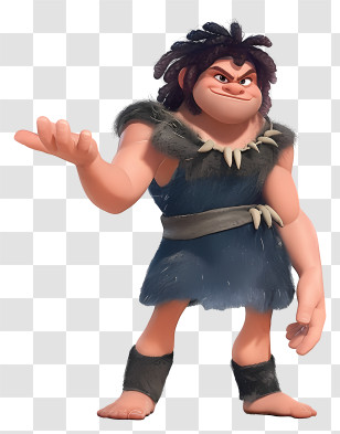 Cartoon Caveman - Animated Caveman Character Transparent PNG