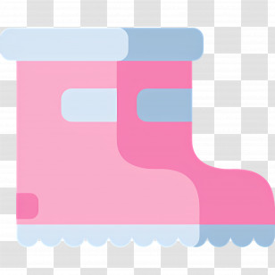 Rain Boot - Warm Pink Winter Boots Transparent PNG