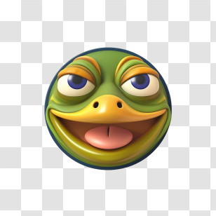 Frog - Funny Frog Cartoon Character Face Transparent PNG