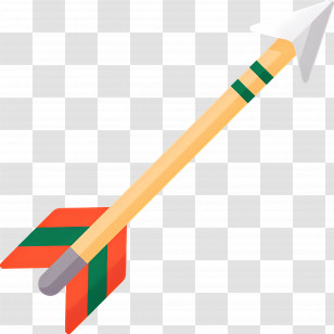 Bow Arrow - Colorful Arrow Illustration Transparent PNG