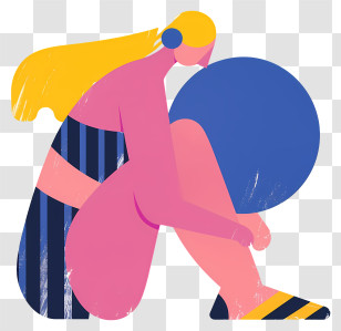 Beach Volleyball - Abstract Woman Transparent PNG