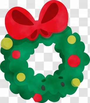 Christmas Decoration - Heart - Wreath Transparent PNG