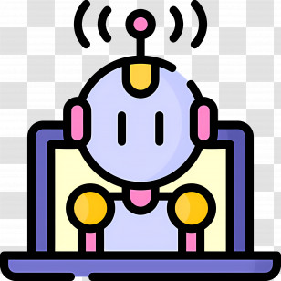 Artificial Intelligence - Robot Icon Representing Technology And AI Transparent PNG