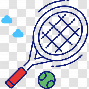 Tennis Racquet - Tennis Racket And Ball Transparent PNG