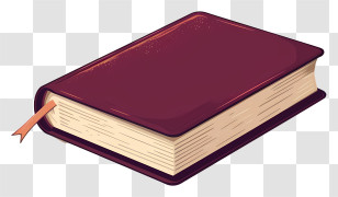 Book - Printed Hardcover Book With Ribbon Transparent PNG