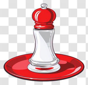 Pepper Shaker - Red Cartoon Pepper Shaker Transparent PNG