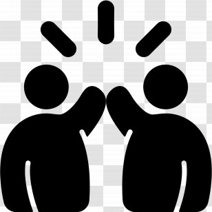 Teamwork - High Five Gesture Icon Transparent PNG