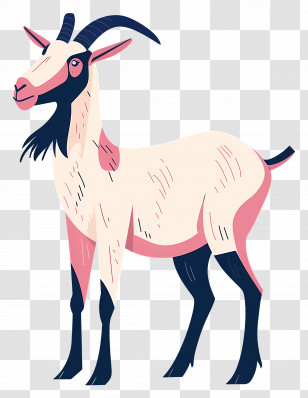 Cartoon Goat - Cartoon Goat Transparent PNG
