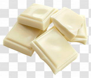 White Chocolate - White Chocolate Pieces On Transparent Background Transparent PNG