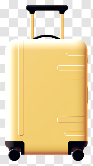 Yellow Suitcase - Yellow Suitcase For Travelers Transparent PNG