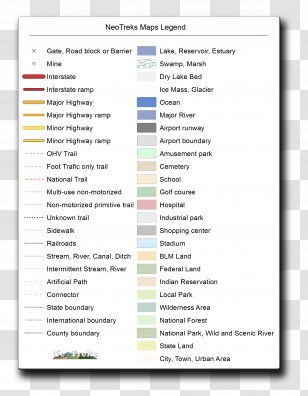 Ordnance Survey Map Symbolization Legend - Diagram Transparent PNG