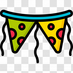 Birthday Bunting - Colorful Festive Bunting Decoration Transparent PNG