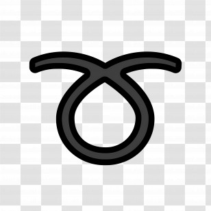 Curly Loop Emoji - Taurus Zodiac Symbol Transparent PNG
