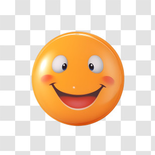Smiling Face - Bright Yellow Smiling Emoji Illustration Transparent PNG