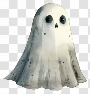 Cartoon Ghost - Cute Ghost Cartoon Illustration Transparent PNG