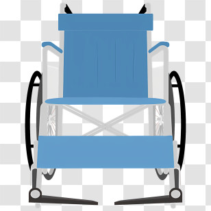 Blue Wheelchair - Blue Wheelchair Transparent PNG
