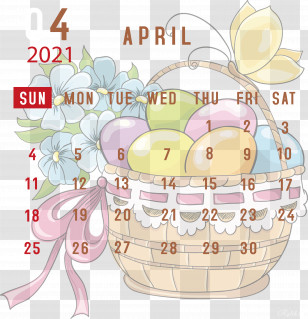 April 2021 Printable Calendar April 2021 Calendar 2021 Calendar Transparent PNG