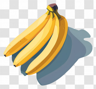 Bananas - Fresh Bananas In Tropical Bunch Transparent PNG