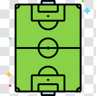 Football Pitch - Soccer Field Illustration Transparent PNG