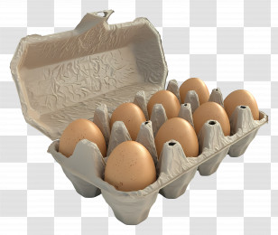 Egg Carton - Egg Carton With Fresh Eggs Transparent PNG