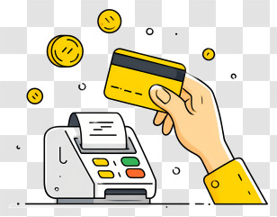 Wireless Payment - Credit Card Payment Illustration Transparent PNG