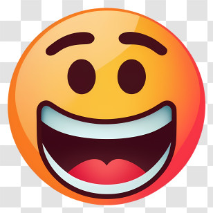 Happy - Bright Happy Smile Emoji Illustration Transparent PNG