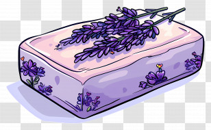 Lavender Soap Bar - Lavender Scented Soap Bar Transparent PNG