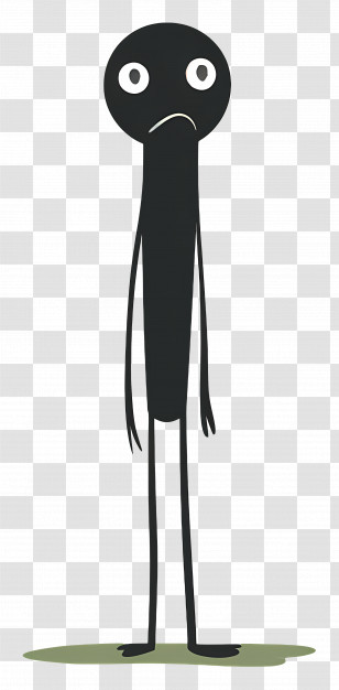 Stick Figure Crying - Stick Figure With A Sad Facial Expression Transparent PNG