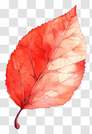 Leaf Drawing - Orange Maple Leaf Illustration Transparent PNG