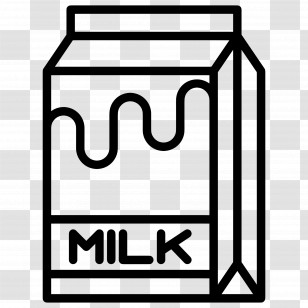 Milk Container - Milk Carton Outline Transparent PNG