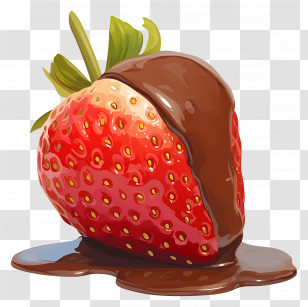 Chocolate Covered Strawberries - Chocolate Covered Strawberry Transparent PNG