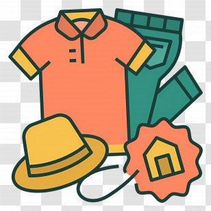 Clothes - Colorful Clothing And Accessories Transparent PNG