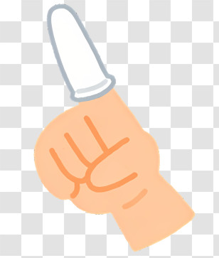 Icon - Finger Cot For Protection Transparent PNG