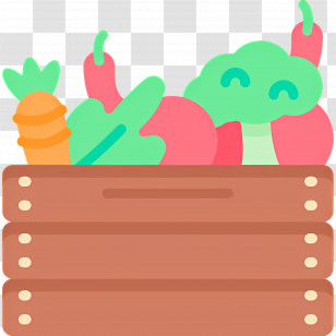 Harvest Box - Crate Of Fresh Harvest Vegetables Transparent PNG