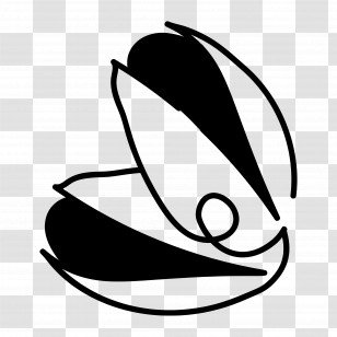 Pistachio - Abstract Black And White Design Transparent PNG