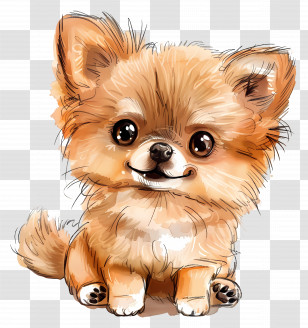 Cute Dog - Cute Cartoon Puppy Illustration Transparent PNG