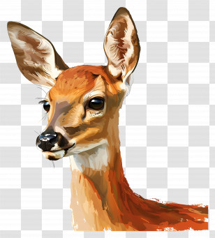 Deer - Graceful Deer Illustration Transparent PNG