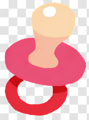 Toys Elements - Pink Baby Pacifier Transparent PNG