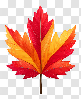 Maple Leaf Symbol - Colorful Maple Leaf Transparent PNG